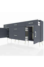 Arges Konsol 2 Raflı 5 Çekmeceli 2 Kapaklı 176x30x83 - S148M017V17A