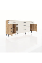 Arges Konsol 2 Raflı 5 Çekmeceli 2 Kapaklı 176x30x83 - S148M017V19A