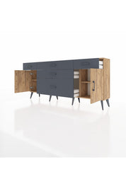 Arges Konsol 2 Raflı 5 Çekmeceli 2 Kapaklı 176x30x83 - S148M017V20A