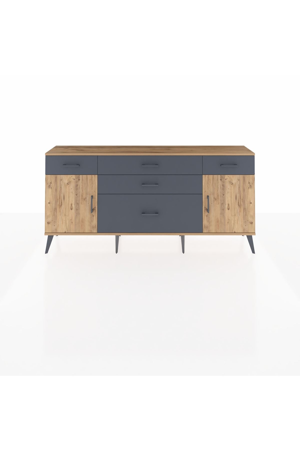 Arges Konsol 2 Raflı 5 Çekmeceli 2 Kapaklı 176x30x83 - S148M017V20A