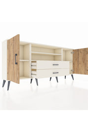Arges Konsol 4 Raflı 2 Çekmeceli 2 Kapaklı 176x30x83 - S148M018V01A