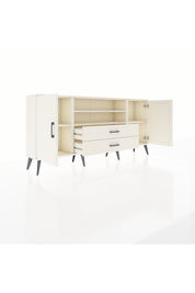 Arges Konsol 4 Raflı 2 Çekmeceli 2 Kapaklı 176x30x83 - S148M018V04A