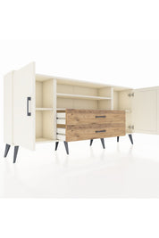 Arges Konsol 4 Raflı 2 Çekmeceli 2 Kapaklı 176x30x83 - S148M018V06A