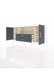 Arges Konsol 4 Raflı 2 Çekmeceli 2 Kapaklı 176x30x83 - S148M018V08A