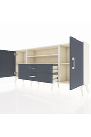 Arges Konsol 4 Raflı 2 Çekmeceli 2 Kapaklı 176x30x83 - S148M018V08A