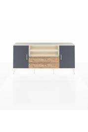 Arges Konsol 4 Raflı 2 Çekmeceli 2 Kapaklı 176x30x83 - S148M018V09A
