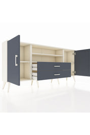 Arges Konsol 4 Raflı 2 Çekmeceli 2 Kapaklı 176x30x83 - S148M018V08A
