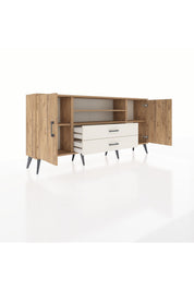 Arges Konsol 4 Raflı 2 Çekmeceli 2 Kapaklı 176x30x83 - S148M018V19A