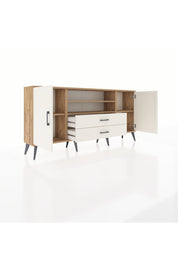 Arges Konsol 4 Raflı 2 Çekmeceli 2 Kapaklı 176x30x83 - S148M018V22A