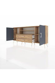 Arges Konsol 4 Raflı 2 Çekmeceli 2 Kapaklı 176x30x83 - S148M018V27A