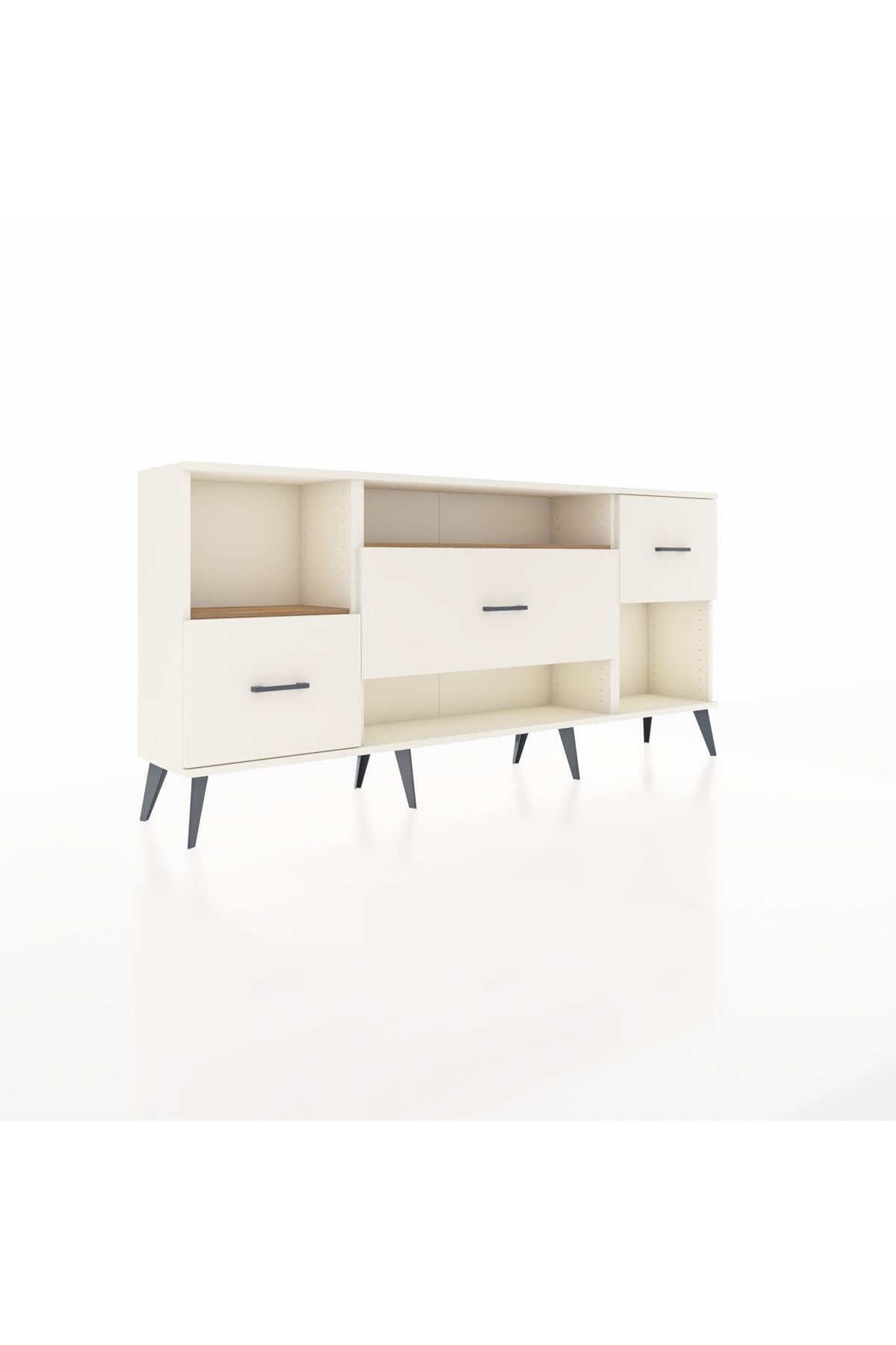 Arges Konsol 2 Raflı 3 Çekmeceli 176x30x83 - S148M019V01A