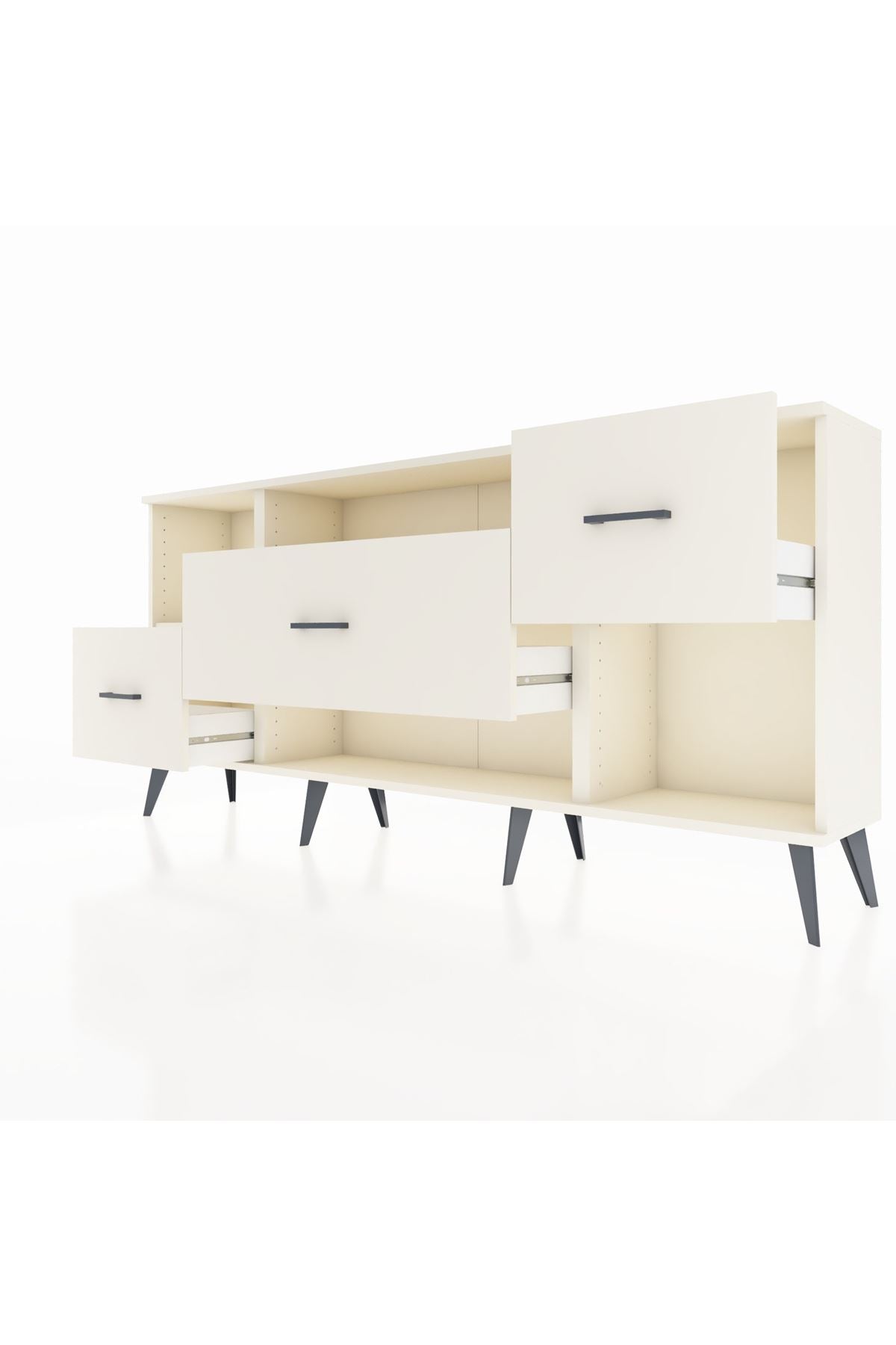 Arges Konsol 2 Raflı 3 Çekmeceli 176x30x83 - S148M019V04A