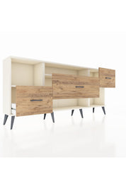 Arges Konsol 2 Raflı 3 Çekmeceli 176x30x83 - S148M019V06A