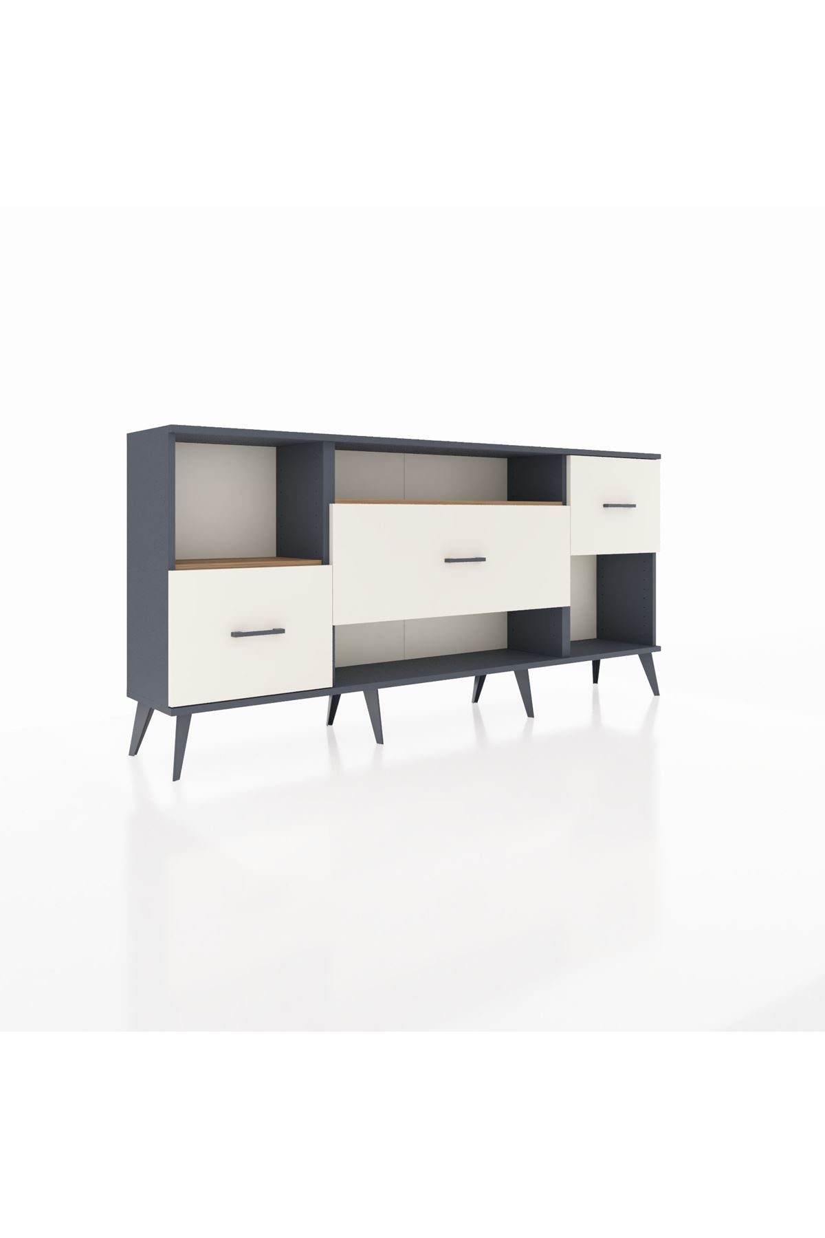 Arges Konsol 2 Raflı 3 Çekmeceli 176x30x83 - S148M019V10A