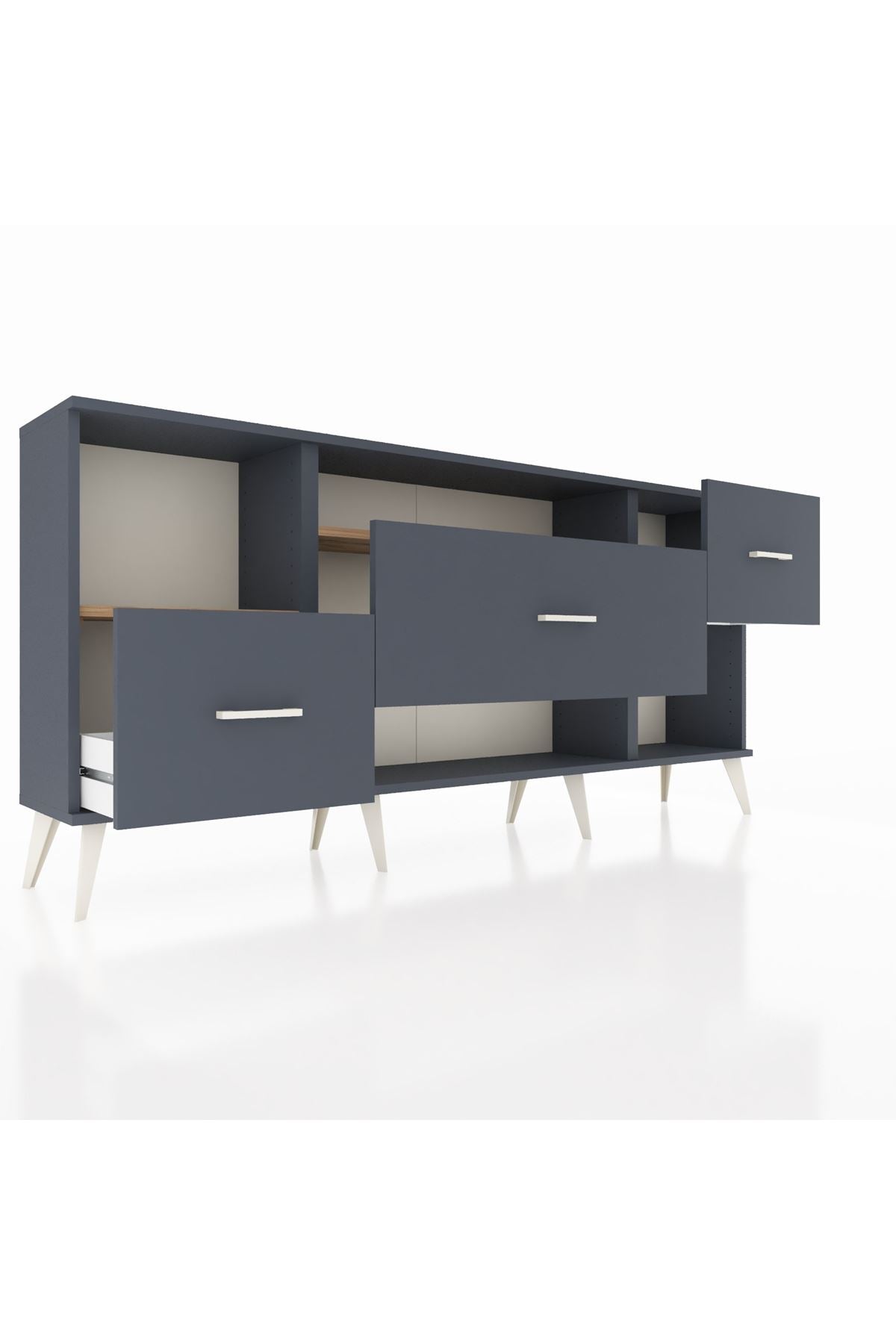 Arges Konsol 2 Raflı 3 Çekmeceli 176x30x83 - S148M019V11A