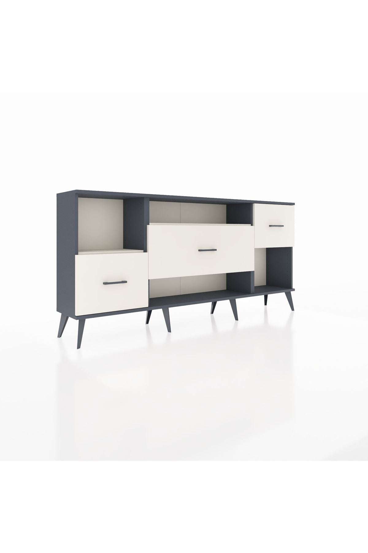 Arges Konsol 2 Raflı 3 Çekmeceli 176x30x83 - S148M019V13A