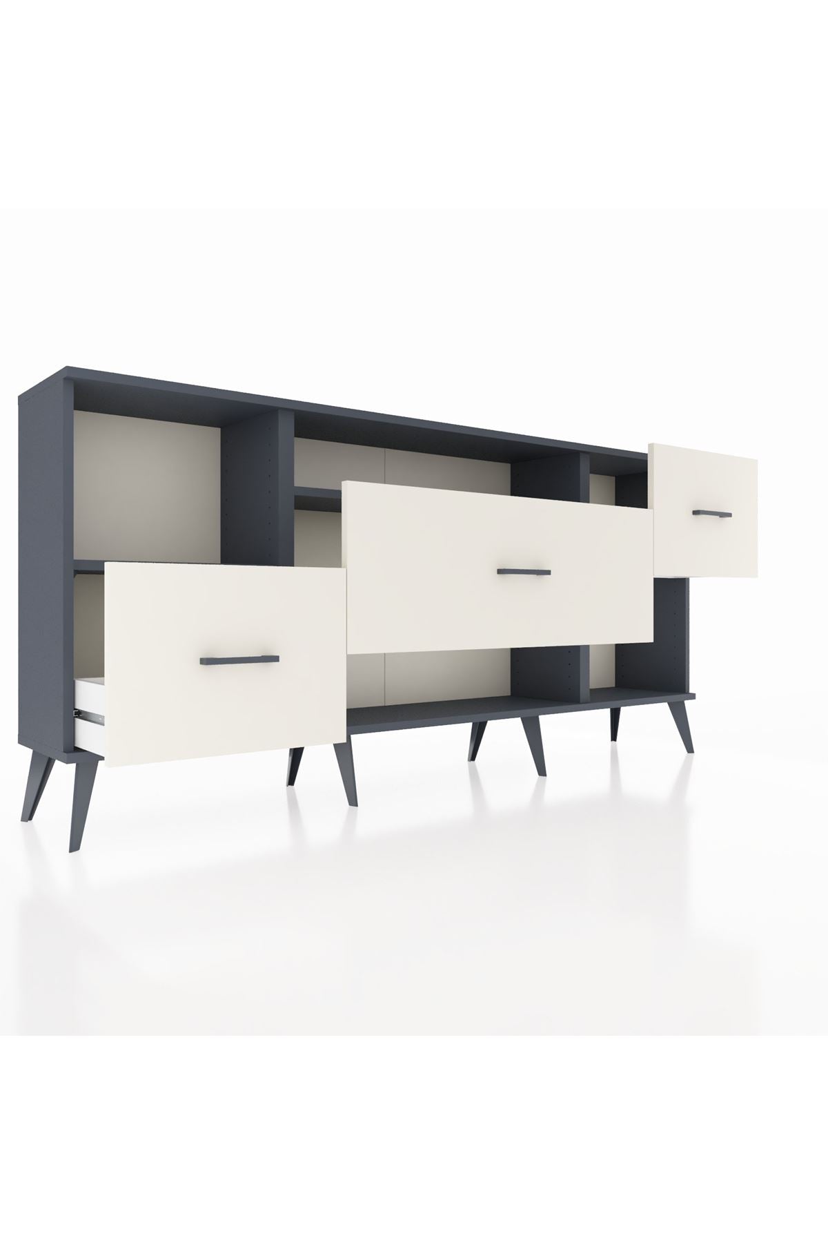 Arges Konsol 2 Raflı 3 Çekmeceli 176x30x83 - S148M019V16A