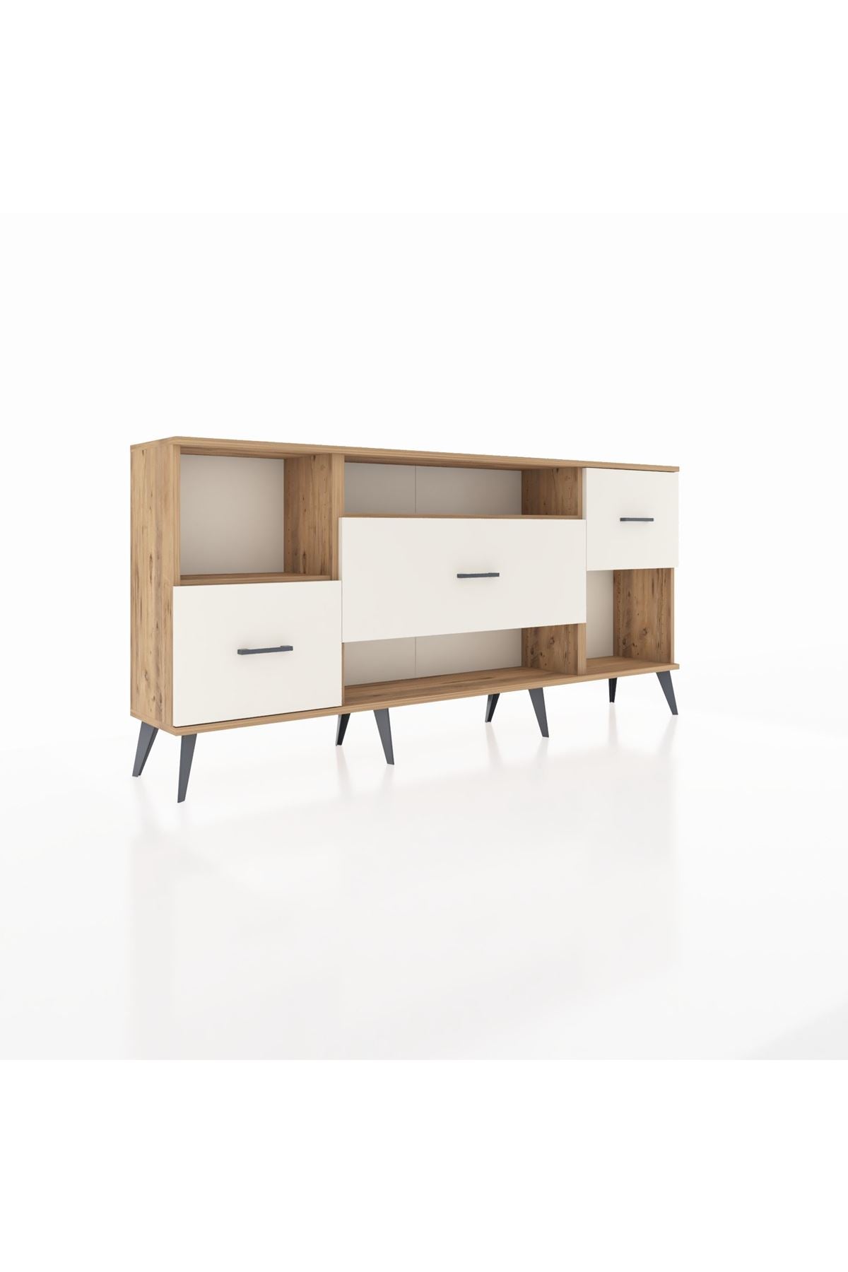 Arges Konsol 2 Raflı 3 Çekmeceli 176x30x83 - S148M019V19A