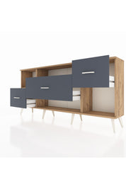 Arges Konsol 2 Raflı 3 Çekmeceli 176x30x83 - S148M019V20A