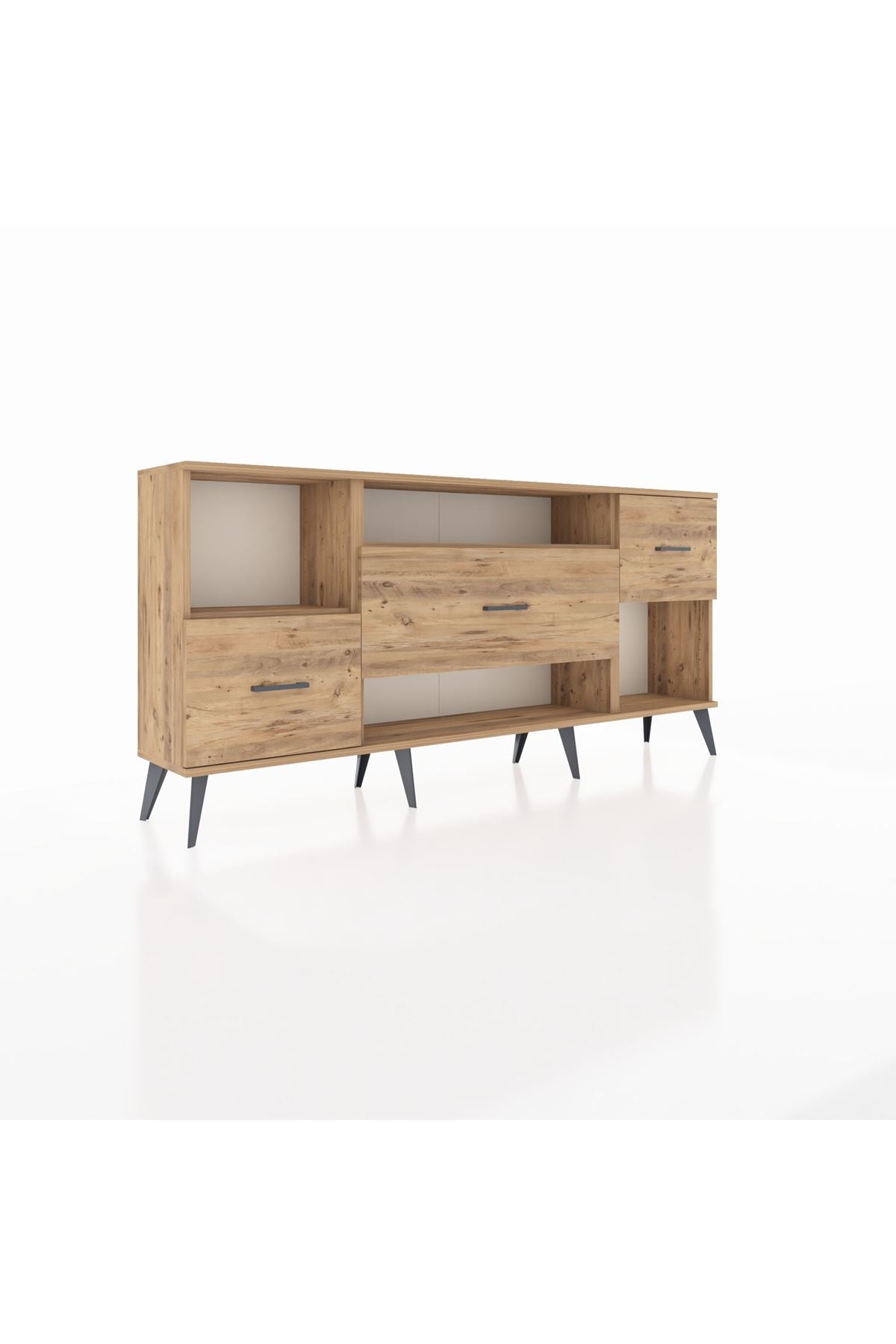 Arges Konsol 2 Raflı 3 Çekmeceli 176x30x83 - S148M019V21A