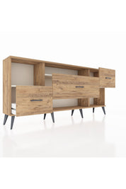 Arges Konsol 2 Raflı 3 Çekmeceli 176x30x83 - S148M019V24A