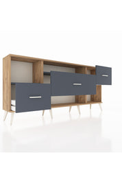 Arges Konsol 2 Raflı 3 Çekmeceli 176x30x83 - S148M019V26A