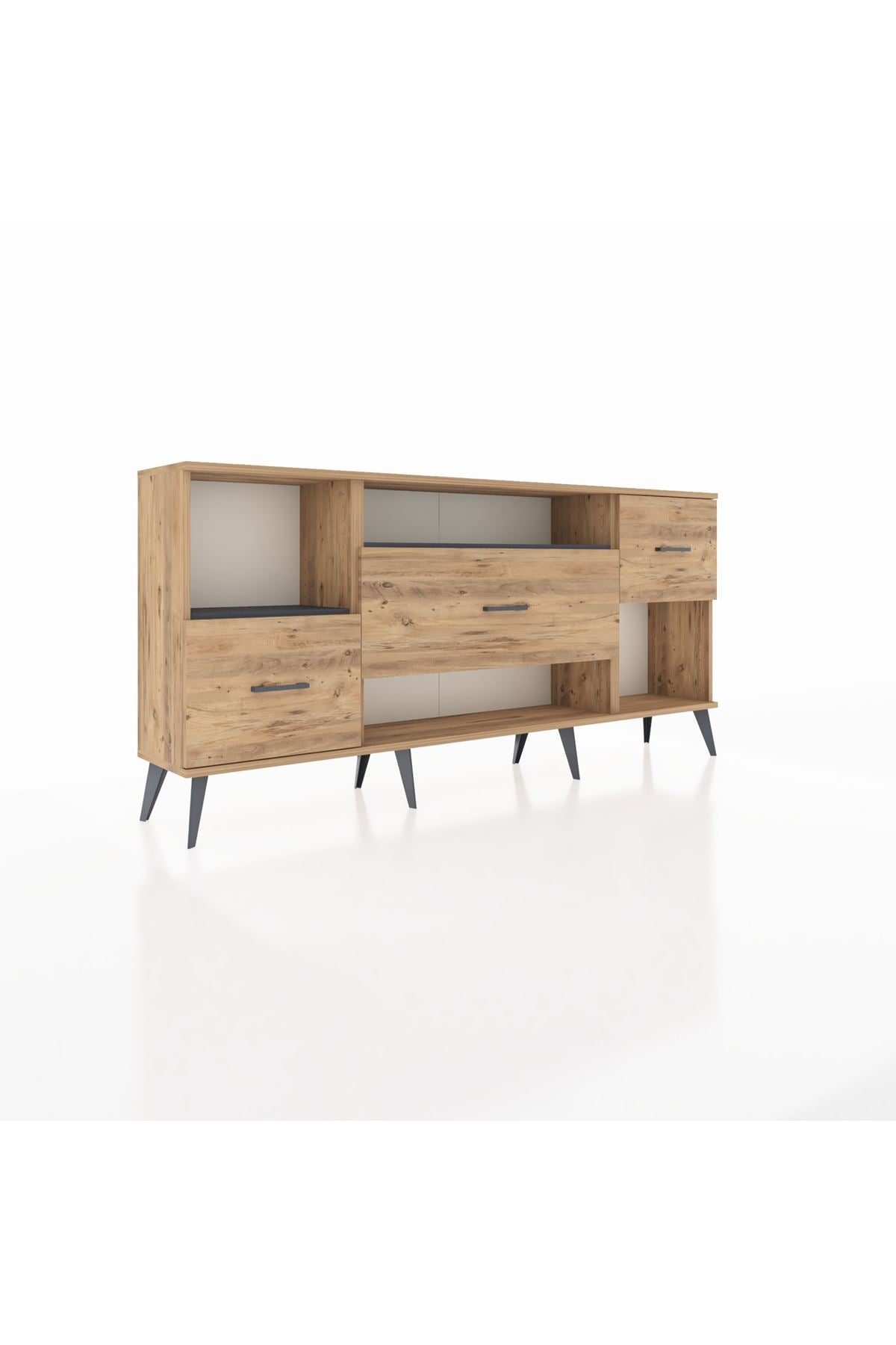 Arges Konsol 2 Raflı 3 Çekmeceli 176x30x83 - S148M019V27A