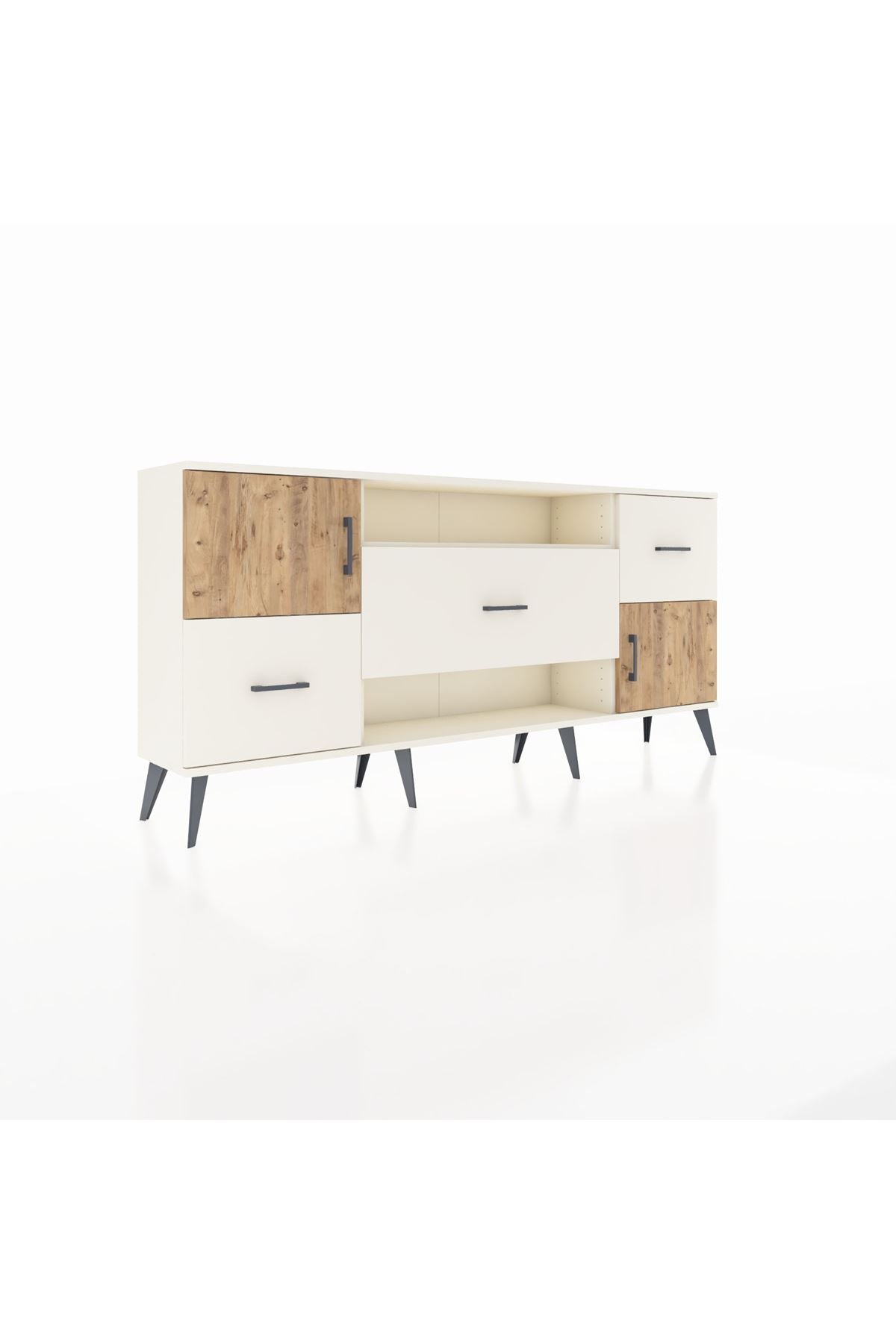 Arges Konsol 2 Raflı 3 Çekmeceli 2 Kapaklı 176x30x83 - S148M020V01A