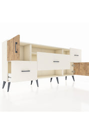 Arges Konsol 2 Raflı 3 Çekmeceli 2 Kapaklı 176x30x83 - S148M020V01A