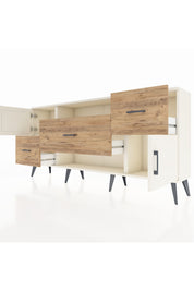 Arges Konsol 2 Raflı 3 Çekmeceli 2 Kapaklı 176x30x83 - S148M020V06A