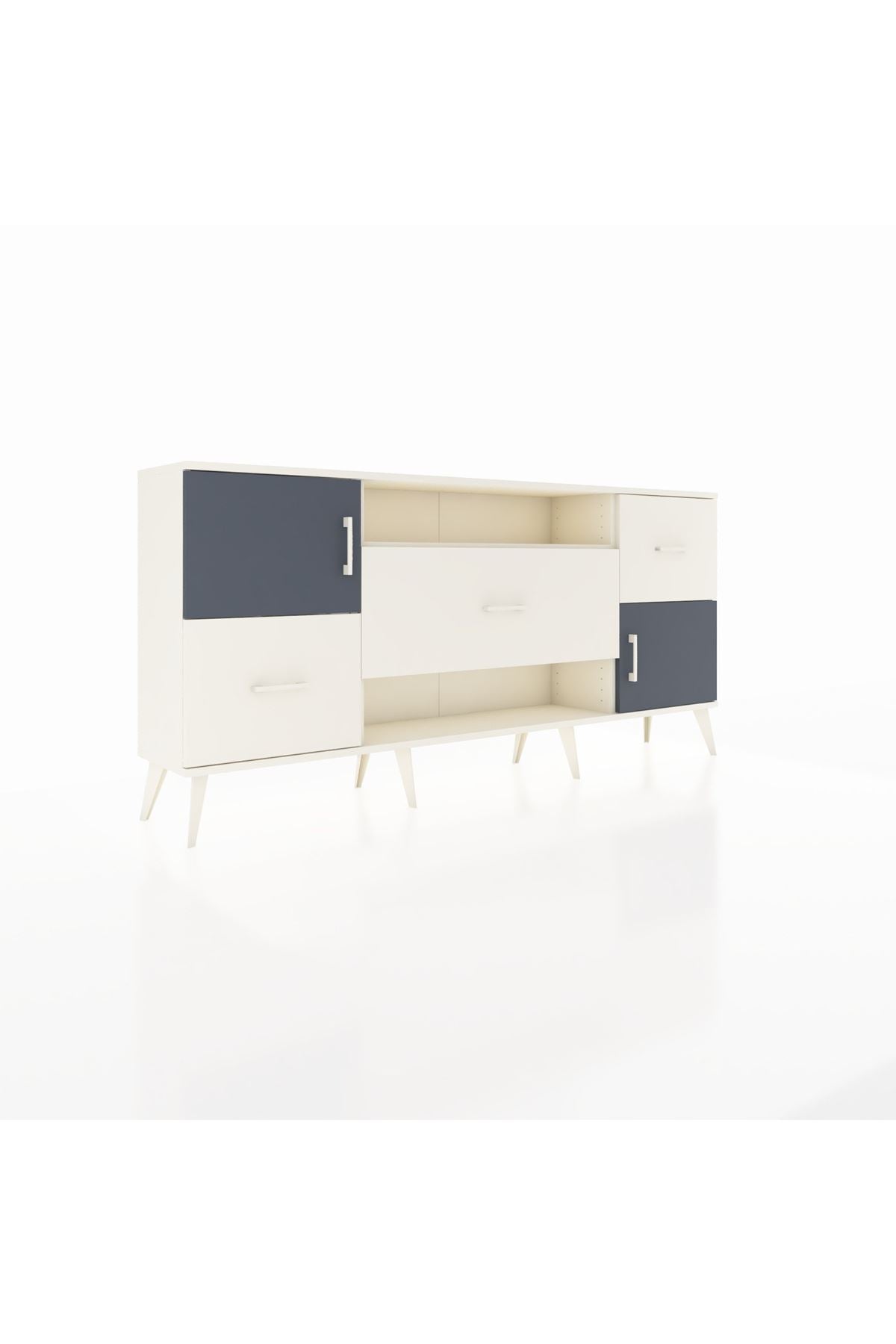 Arges Konsol 2 Raflı 3 Çekmeceli 2 Kapaklı 176x30x83 - S148M020V07A