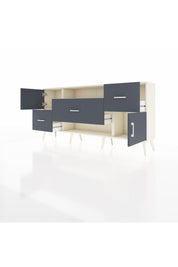 Arges Konsol 2 Raflı 3 Çekmeceli 2 Kapaklı 176x30x83 - S148M020V08A