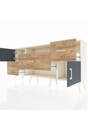 Arges Konsol 2 Raflı 3 Çekmeceli 2 Kapaklı 176x30x83 - S148M020V09A