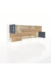 Arges Konsol 2 Raflı 3 Çekmeceli 2 Kapaklı 176x30x83 - S148M020V09A