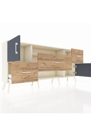 Arges Konsol 2 Raflı 3 Çekmeceli 2 Kapaklı 176x30x83 - S148M020V09A