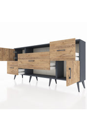 Arges Konsol 2 Raflı 3 Çekmeceli 2 Kapaklı 176x30x83 - S148M020V12A