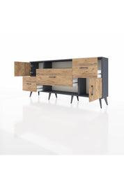 Arges Konsol 2 Raflı 3 Çekmeceli 2 Kapaklı 176x30x83 - S148M020V12A