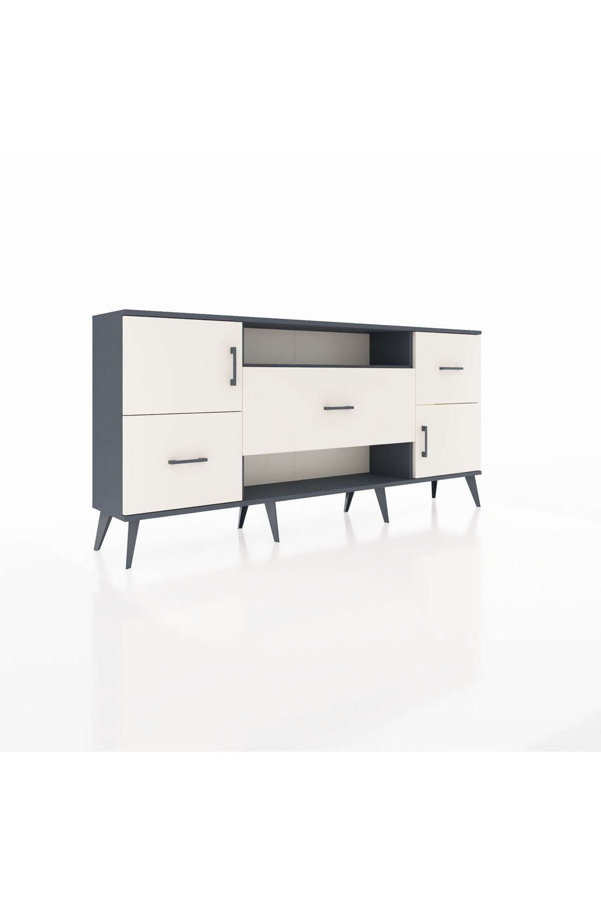 Arges Konsol 2 Raflı 3 Çekmeceli 2 Kapaklı 176x30x83 - S148M020V13A