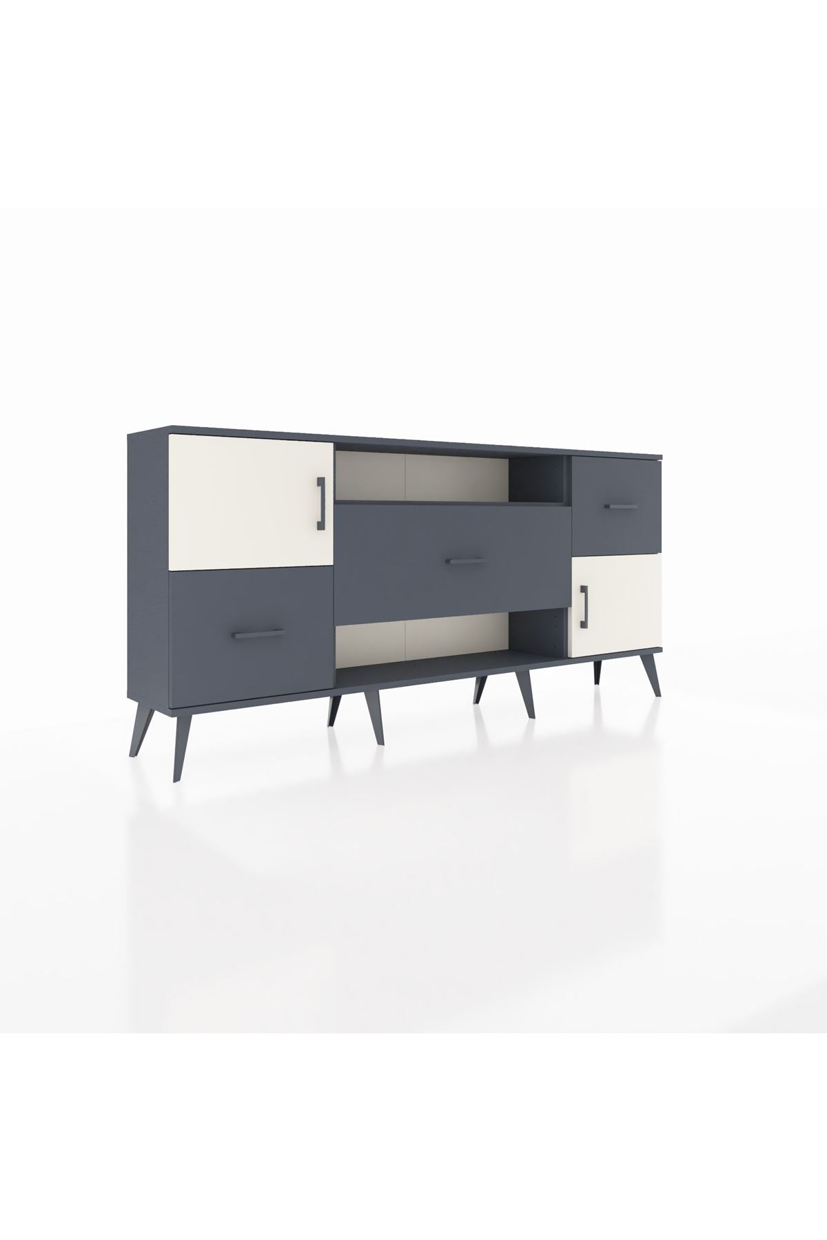 Arges Konsol 2 Raflı 3 Çekmeceli 2 Kapaklı 176x30x83 - S148M020V14A