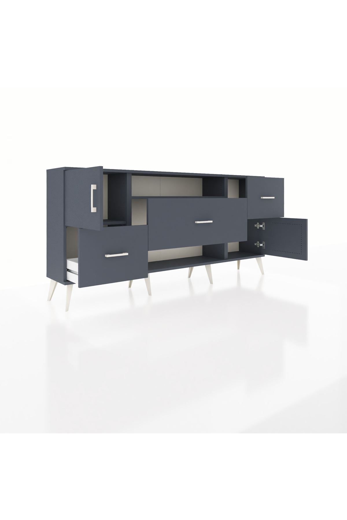 Arges Konsol 2 Raflı 3 Çekmeceli 2 Kapaklı 176x30x83 - S148M020V17A