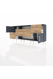 Arges Konsol 2 Raflı 3 Çekmeceli 2 Kapaklı 176x30x83 - S148M020V18A