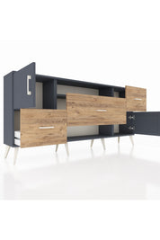 Arges Konsol 2 Raflı 3 Çekmeceli 2 Kapaklı 176x30x83 - S148M020V18A