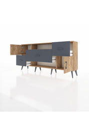 Arges Konsol 2 Raflı 3 Çekmeceli 2 Kapaklı 176x30x83 - S148M020V20A