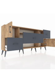 Arges Konsol 2 Raflı 3 Çekmeceli 2 Kapaklı 176x30x83 - S148M020V20A