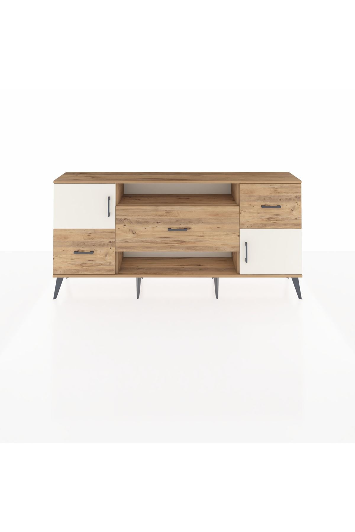 Arges Konsol 2 Raflı 3 Çekmeceli 2 Kapaklı 176x30x83 - S148M020V24A