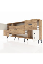 Arges Konsol 2 Raflı 3 Çekmeceli 2 Kapaklı 176x30x83 - S148M020V24A