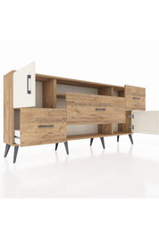 Arges Konsol 2 Raflı 3 Çekmeceli 2 Kapaklı 176x30x83 - S148M020V24A