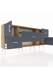 Arges Konsol 2 Raflı 3 Çekmeceli 2 Kapaklı 176x30x83 - S148M020V26A