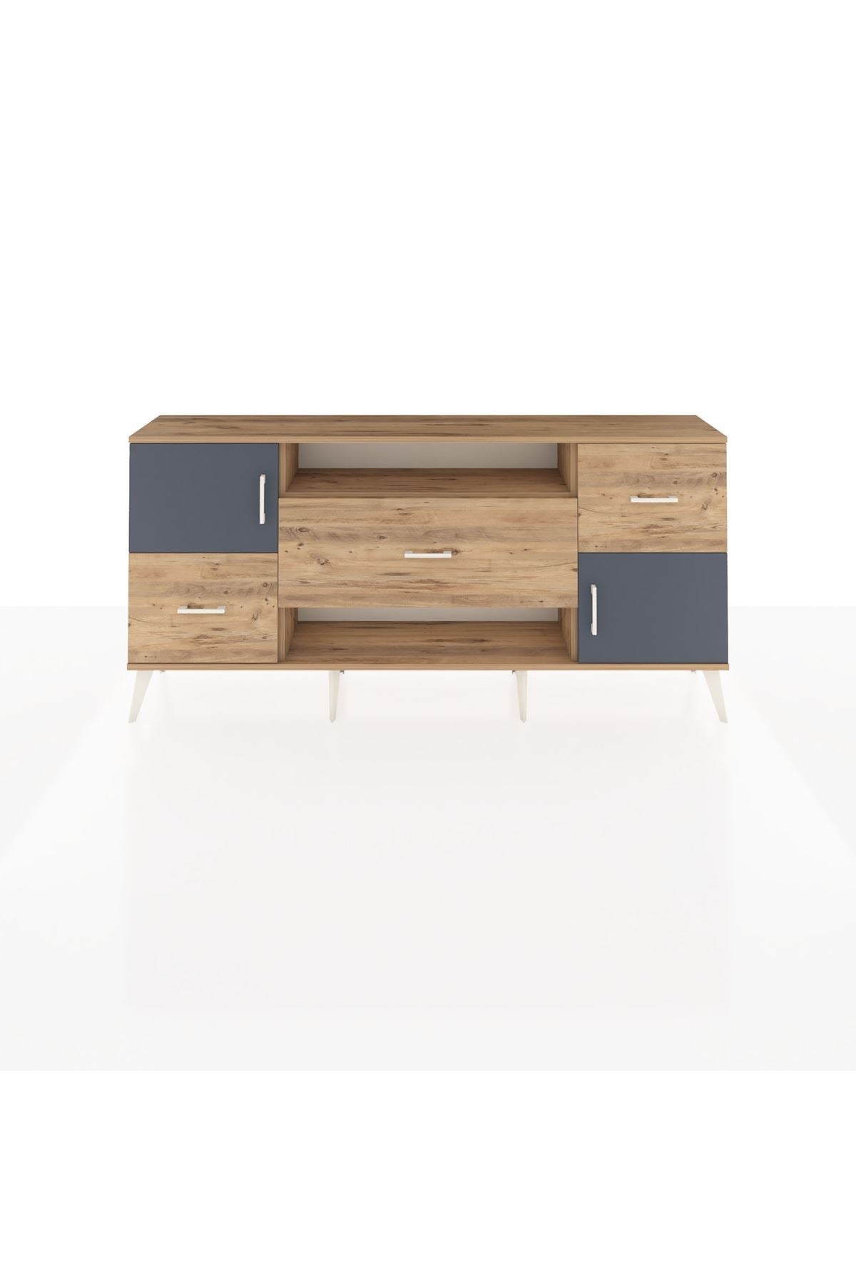 Arges Konsol 2 Raflı 3 Çekmeceli 2 Kapaklı 176x30x83 - S148M020V27A