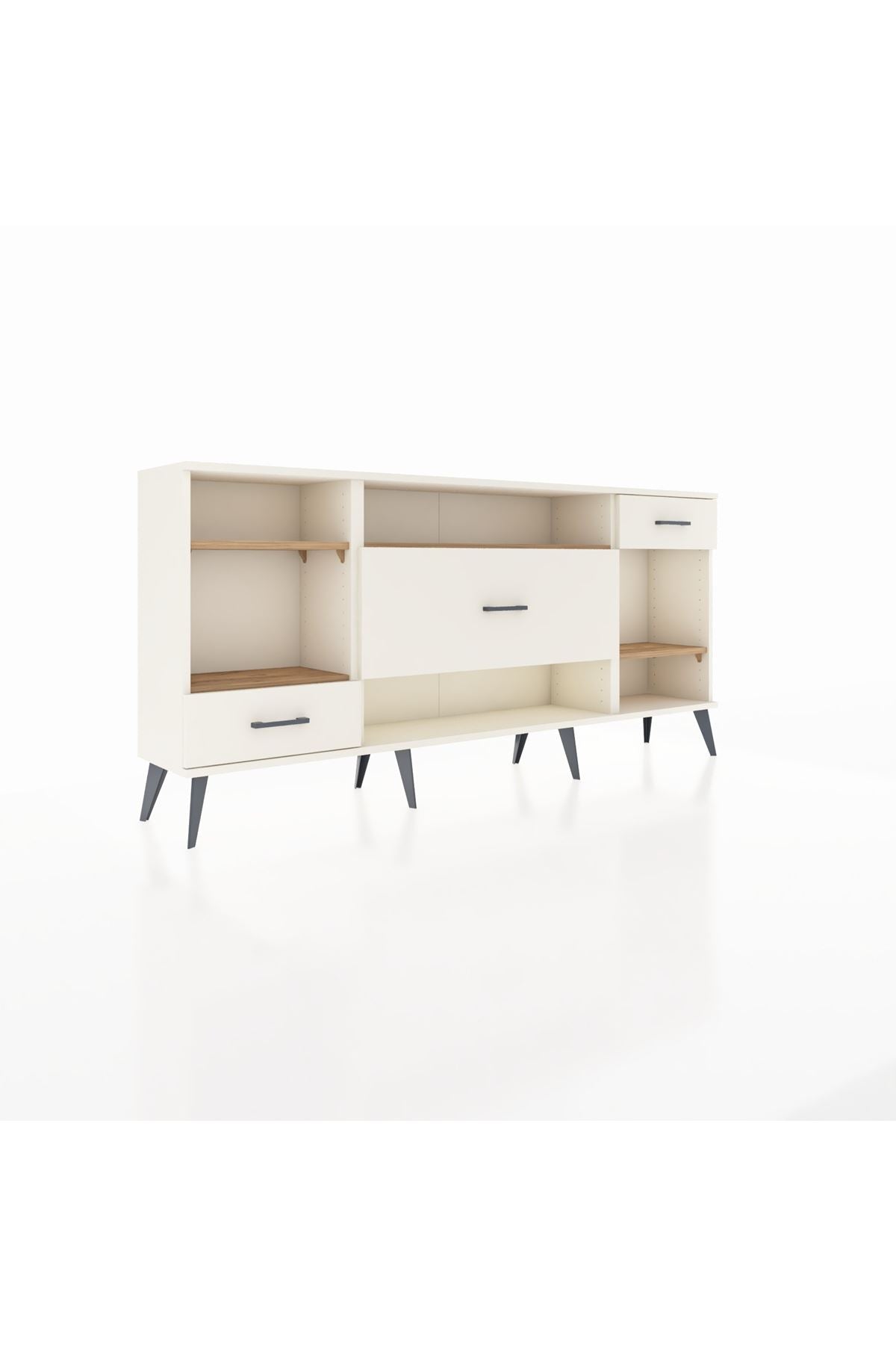 Arges Konsol 4 Raflı 3 Çekmeceli 176x30x83 - S148M021V01A